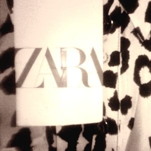 Lady's dress shirt animal print